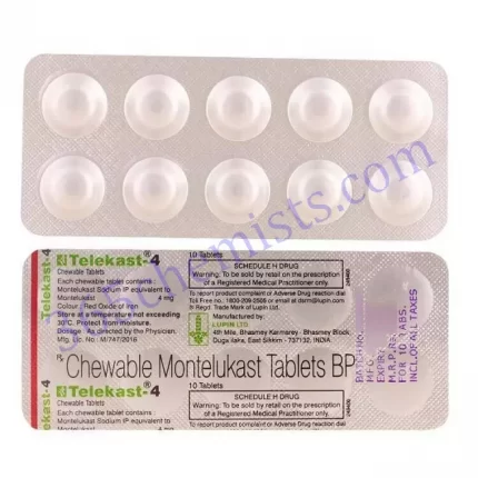 TELEKAST 4 CHEWABLE TAB 10 TAB