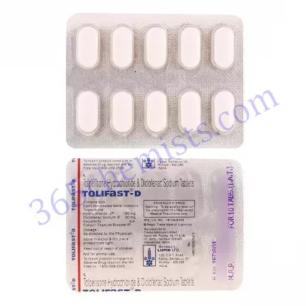 TOLIFAST-D 150+50 MG TABLET 10