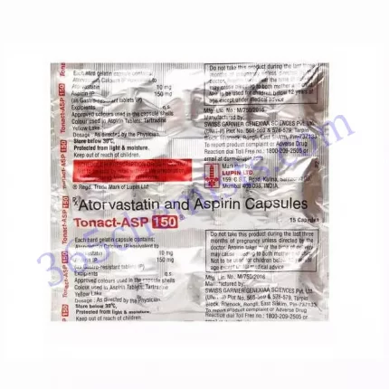 TONACT ASP-150 10+150MG CAPSULE 15