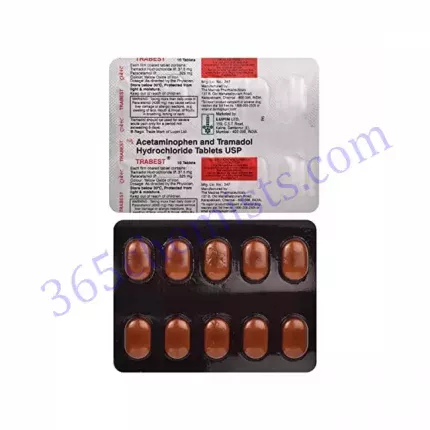 TRABEST 37.5+325MG TABLET 10 EACH (Set of 1)