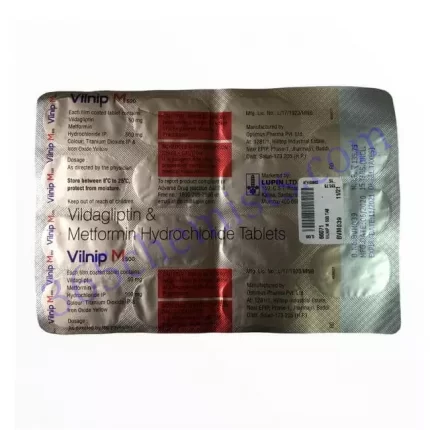 VILNIP M TAB(50MG+500MG) 15 TAB