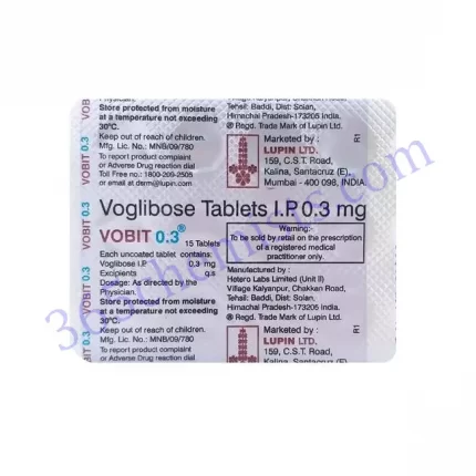 VOBIT 0.3 MG TABLET 15