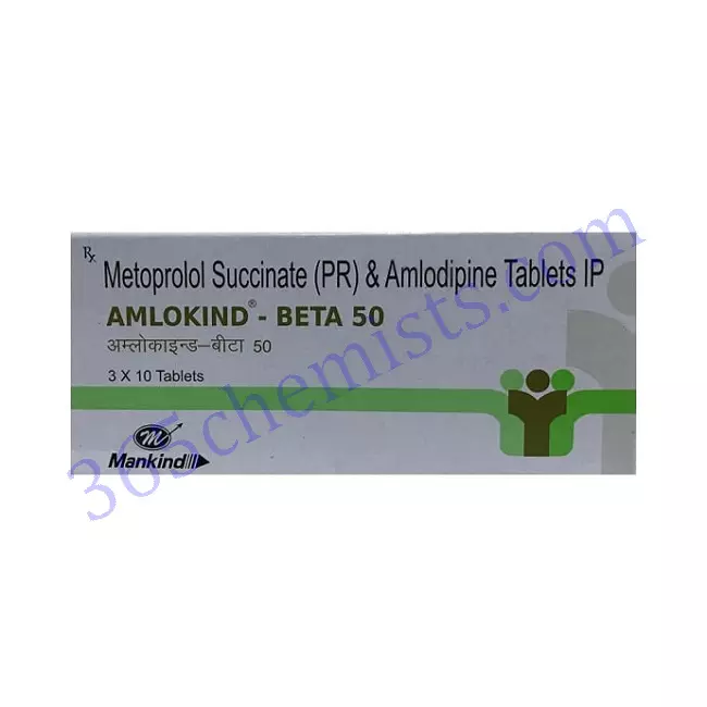 AMLOKIND BETA 50 TAB 10 AMLOKIND BETA 50 TAB 10