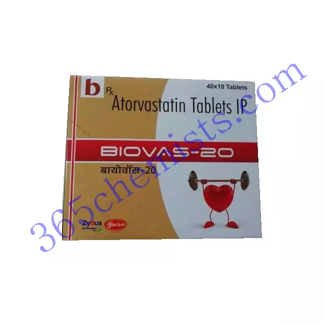 BIOVAS 20 TAB 10 BIOVAS 20 TAB 10