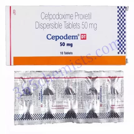 CEPODEM DT 50MG TAB