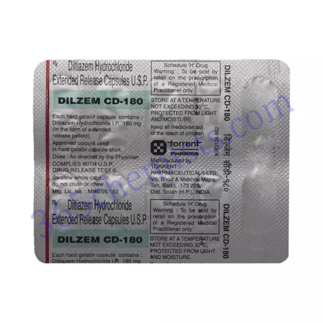 DILZEM CD 180 CAP 10 CAP DILZEM CD 180 CAP 10 CAP