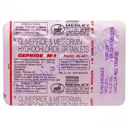 GEPRIDE M 1+500MG TABLET 10