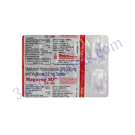 MEGAVOG MF 0.2+500mg TABLETS 10s