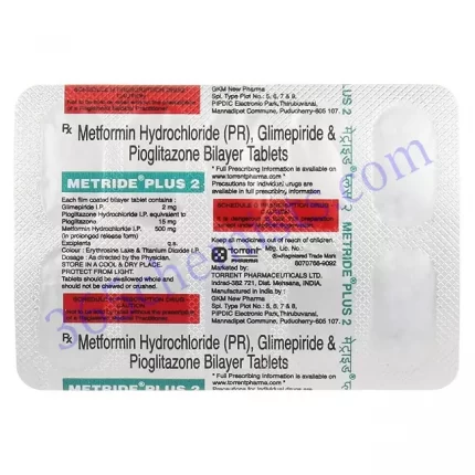 METRIDE PLUS 2MG TAB 10 TAB