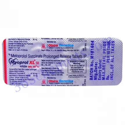 MYOPROL XL 50MG TAB 10 TAB