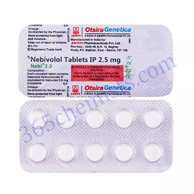 NEBI 2.5MG TAB 10 TAB NEBI 2.5MG TAB 10 TAB