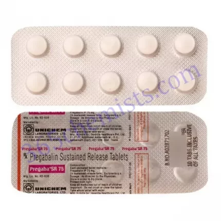 PREGABA SR 75MG TAB 10 TAB