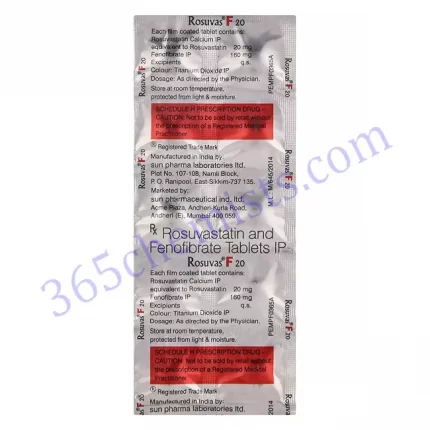 ROSUVAS F 20MG TAB