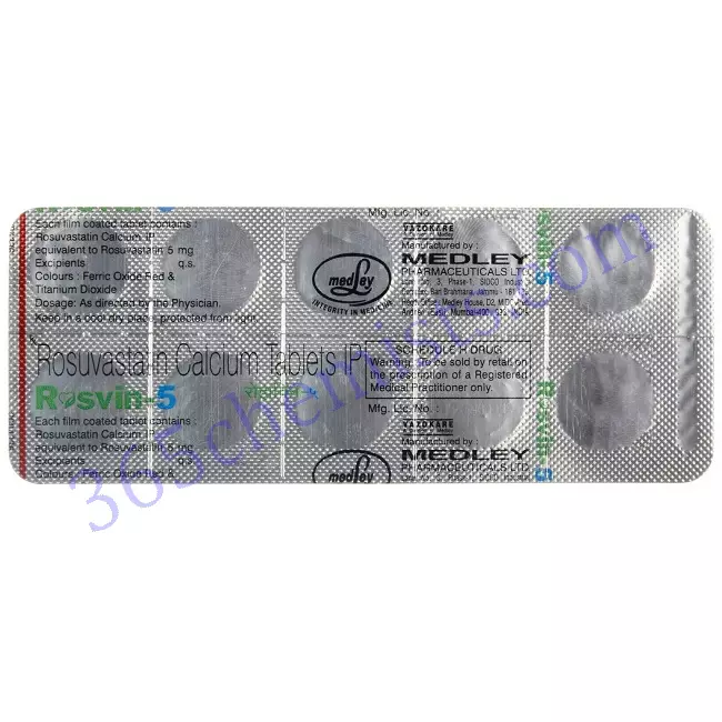 ROSVIN 5 MG TABLET 10 ROSVIN 5 MG TABLET 10