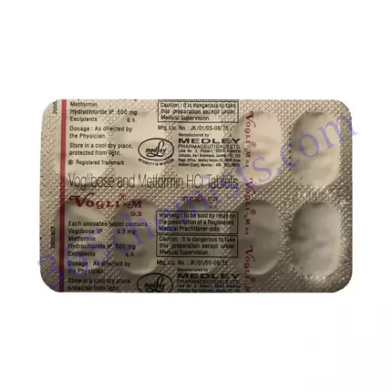 VOGLI M 0.2+500 MG TABLET 10