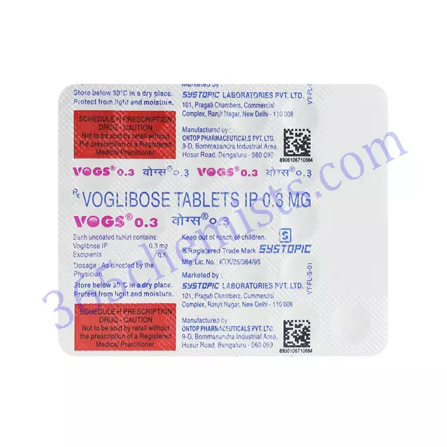 VOGS 0.3 MG TAB ( 30 TAB) 30 TAB VOGS 0.3 MG TAB ( 30 TAB) 30 TAB