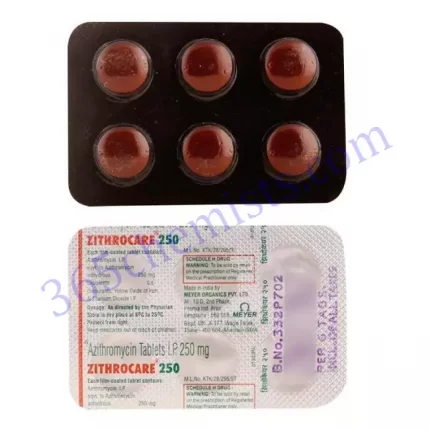 ZITHROCARE 250 TAB 6 TAB