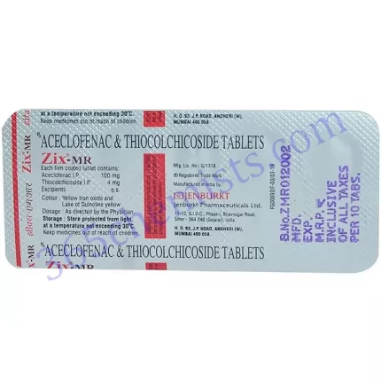 ZIX MR 4+100 MG TABLET MR 10