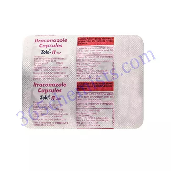 ZOLE IT 200 TAB ZOLE IT 200 TAB