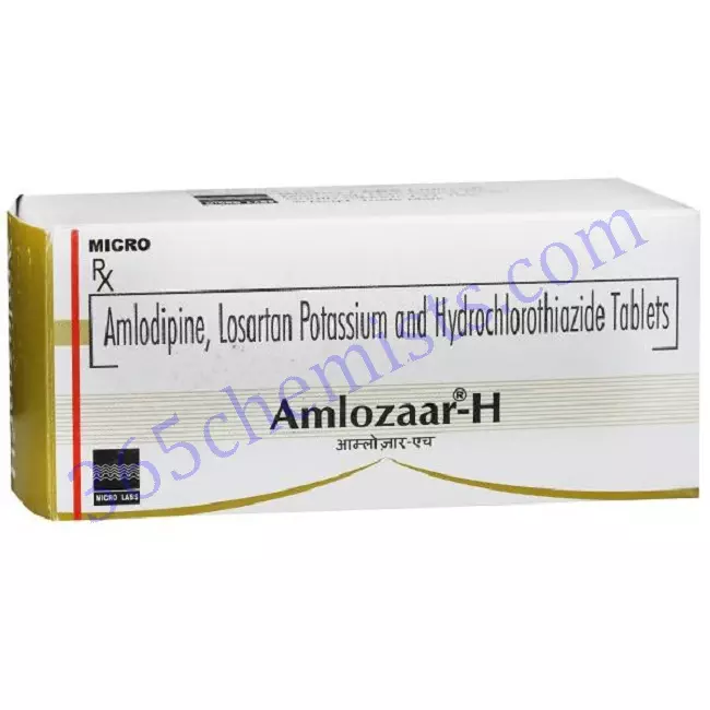 AMLOZAAR H 50+5+12.5 MG TABLET 10 AMLOZAAR H 50+5+12.5 MG TABLET 10