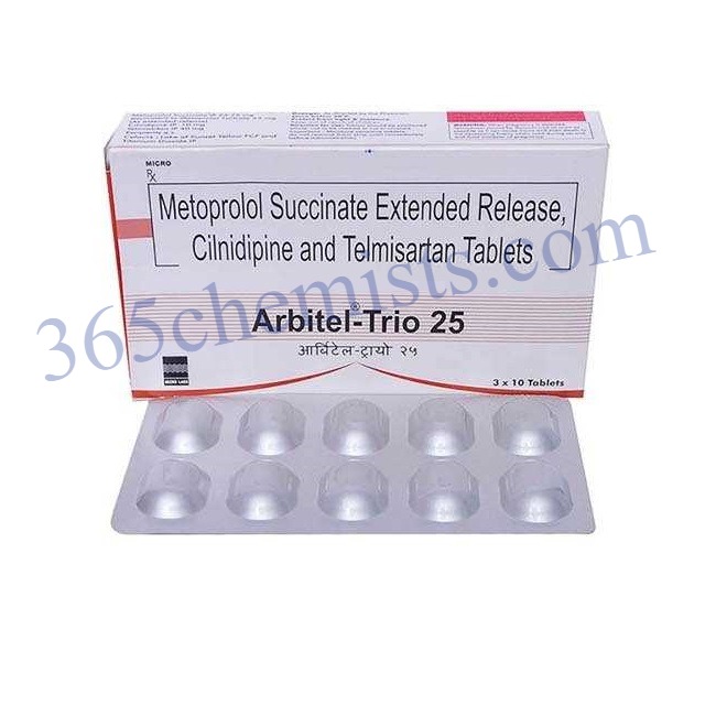 Arbitel-Trio 25mg Tablet-ink Arbitel-Trio 25mg Tablet