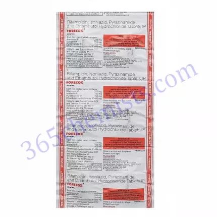 FORECOX 225+150+400+750 MG TABLET 6