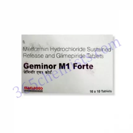 GEMINOR M FORTE 1+1000 MG TABLET 15