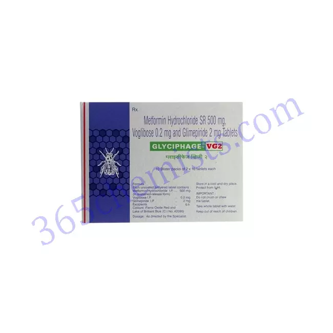 GLYCIPHAGE VG 0.2 500 2 MG TABLET 10. GLYCIPHAGE VG 0.2 500 2 MG TABLET 10.