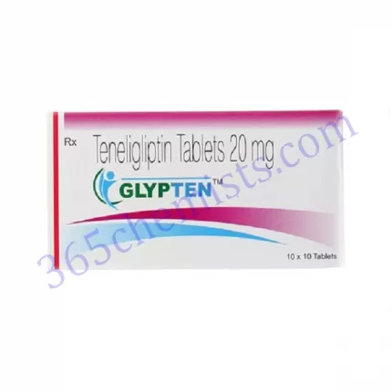 GLYPTEN 20 MG TABLET 10