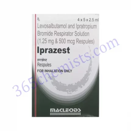 IPRAZEST 1.25 MG+500MCG RESPULES 2.5 ML
