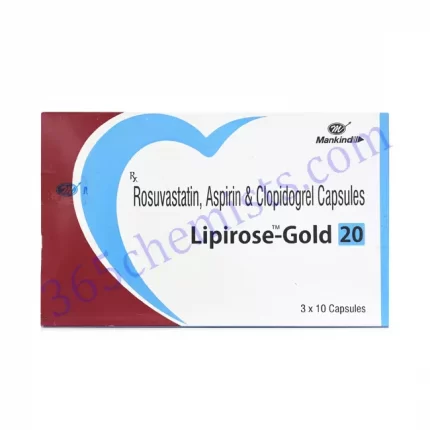 LIPIROSE GOLD 20 CAP 10