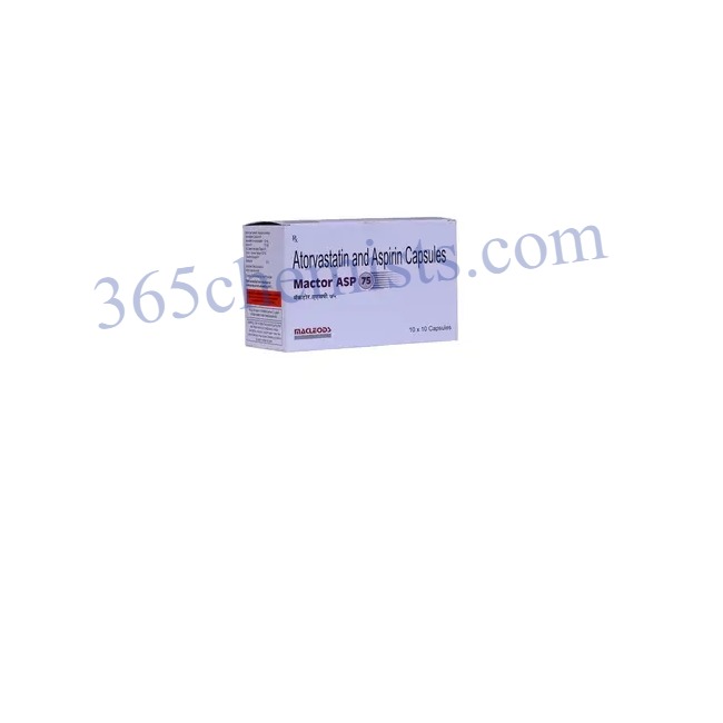 Mactor ASP 75mg Capsule-ink Mactor ASP 75mg Capsule