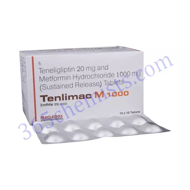 TENLIMAC M 20+1000 MG TABLET 10 TENLIMAC M 20+1000 MG TABLET 10