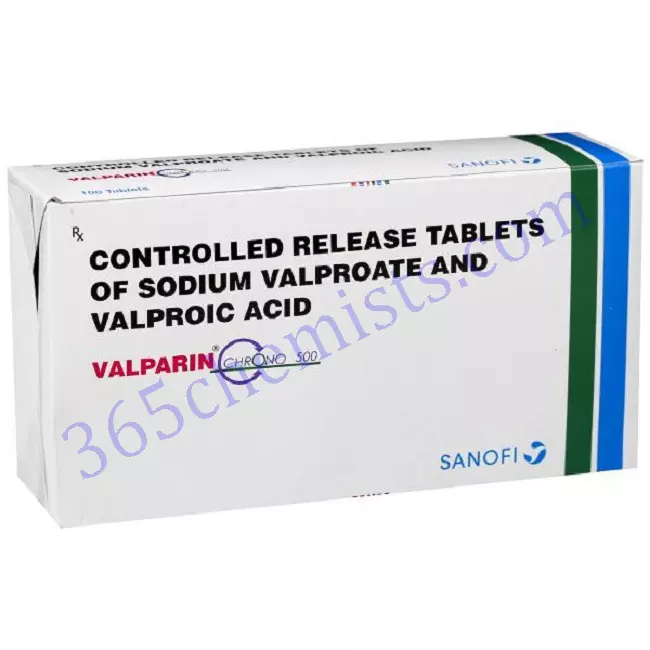 VALPARIN CHRONO 500 500MG TABLET 10 VALPARIN CHRONO 500 500MG TABLET 10