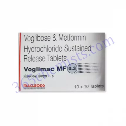 VOGLIMAC MF 0.3+500 MG TABLET SR 10