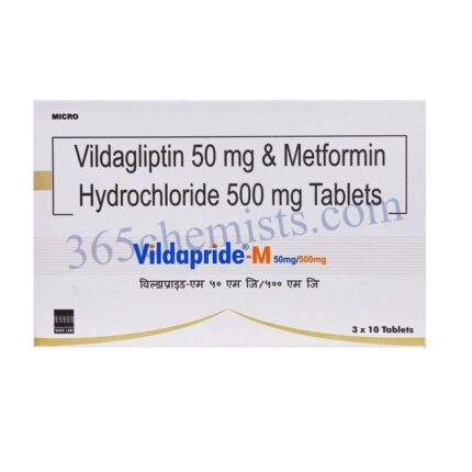 Vildapride M 500mg/50mg Tablet
