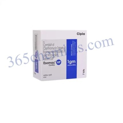 Esomac HP 1000mg/500mg/40mg Tablet Combikit