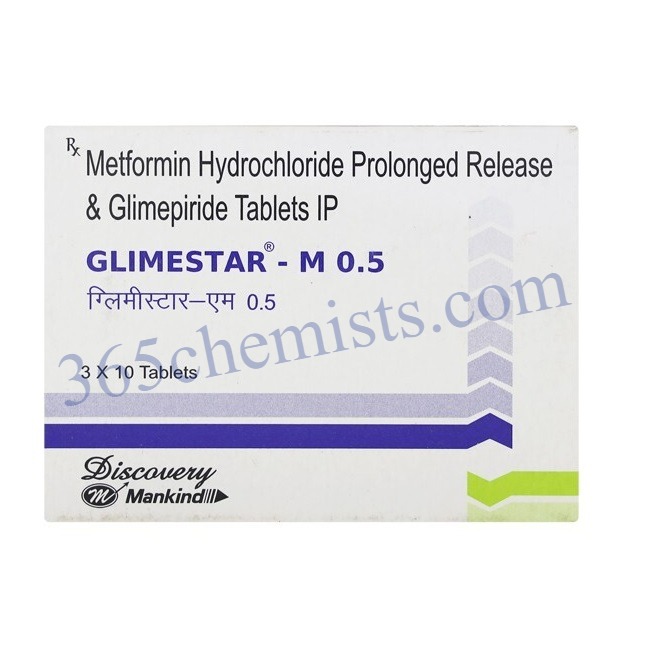 Glimestar-M 0.5mg500mg Tablet-ink Glimestar-M 0.5mg/500mg Tablet