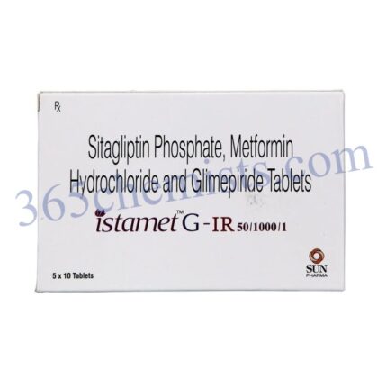 Istamet G 50mg/1mg/1000mg Tablet IR