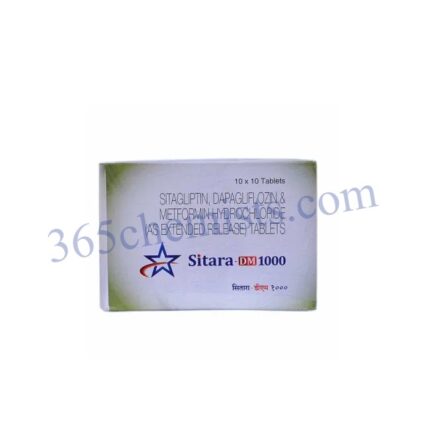 Sitara DM 10mg/1000mg/100mg Tablet