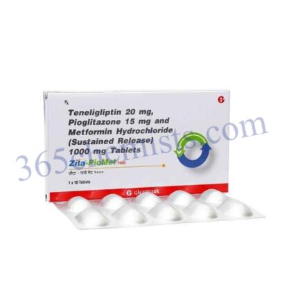 Zita Pio Met 1000mg/15mg/20mg Tablet