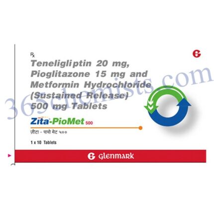 Zita Pio Met 500mg/15mg/20mg Tablet